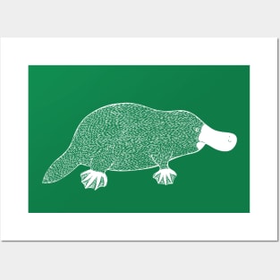 Detailed Platypus Drawing for Animal Lovers Posters and Art